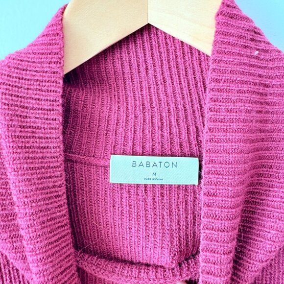 Aritzia Babaton Maclean Merino Wool Oversized Turtleneck Sweater Dress Medium - Picture 7 of 8